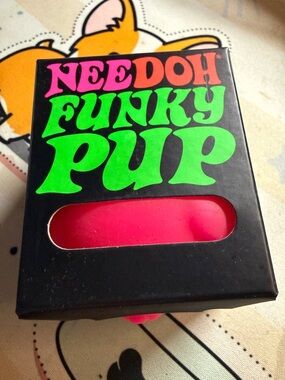Schylling NeeDoh Funky Pup Sensory and Stress Ball Toy in Pink - NWB
